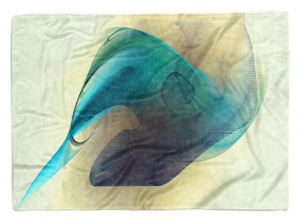 Paul Sinus Art Enigma Handtuch Strandhandtuch Saunatuch Kuscheldecke mit abstrakten Motiv