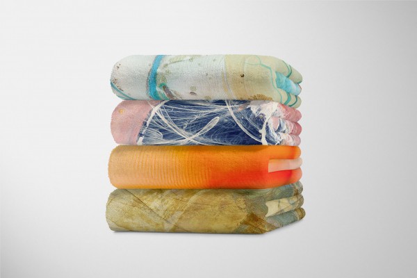 Paul Sinus Art Enigma Handtuch Strandhandtuch Saunatuch Kuscheldecke mit abstrakten Motiv Auslauf