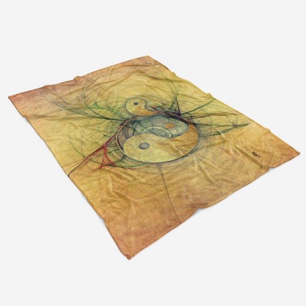 Paul Sinus Art Enigma Handtuch Strandhandtuch Saunatuch Kuscheldecke mit abstrakten Motiv Schlussverkauf