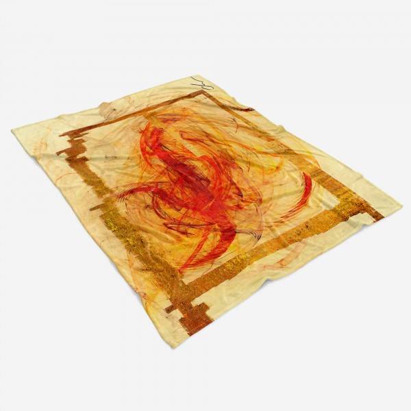 Paul Sinus Art Enigma Handtuch Strandhandtuch Saunatuch Kuscheldecke mit abstrakten Motiv Fabrikverkauf