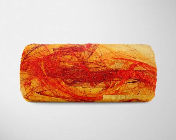 Paul Sinus Art Enigma Handtuch Strandhandtuch Saunatuch Kuscheldecke mit abstrakten Motiv Fabrikverkauf