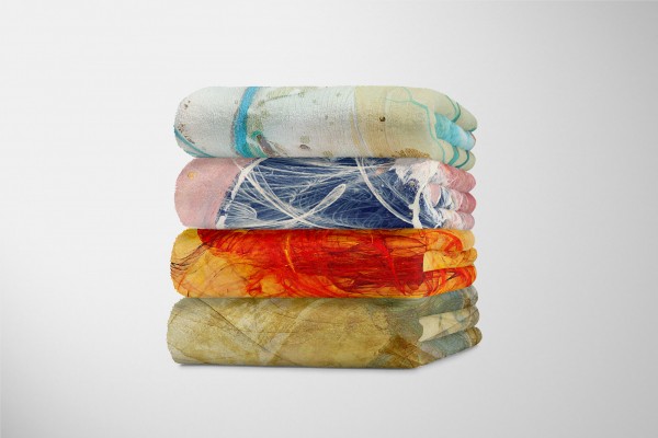 Paul Sinus Art Enigma Handtuch Strandhandtuch Saunatuch Kuscheldecke mit abstrakten Motiv Fabrikverkauf