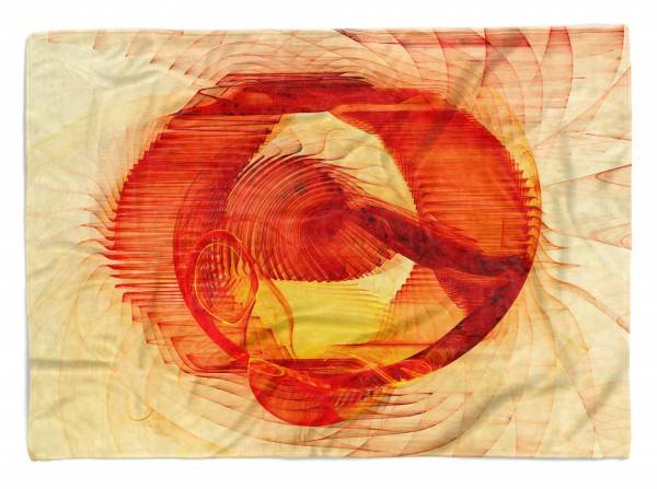 Paul Sinus Art Enigma Handtuch Strandhandtuch Saunatuch Kuscheldecke mit abstrakten Motiv