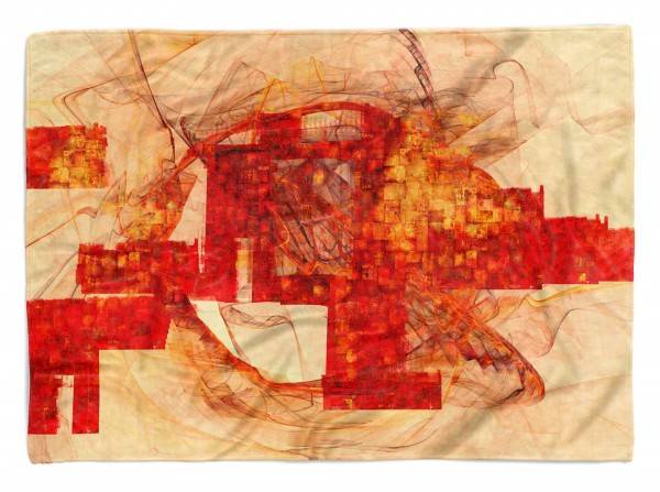 Paul Sinus Art Enigma Handtuch Strandhandtuch Saunatuch Kuscheldecke mit abstrakten Motiv