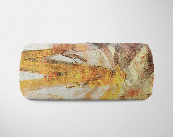 Paul Sinus Art Enigma Handtuch Strandhandtuch Saunatuch Kuscheldecke mit abstrakten Motiv Limitierter Zeitrabatt