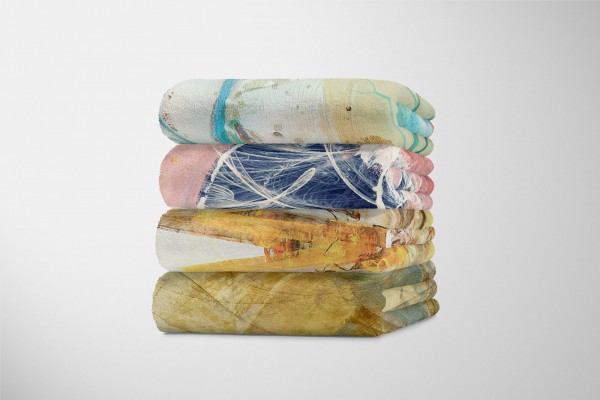 Paul Sinus Art Enigma Handtuch Strandhandtuch Saunatuch Kuscheldecke mit abstrakten Motiv Limitierter Zeitrabatt