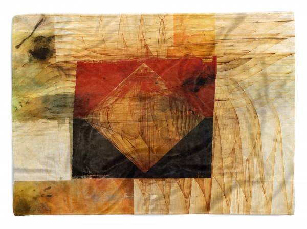 Paul Sinus Art Enigma Handtuch Strandhandtuch Saunatuch Kuscheldecke mit abstrakten Motiv