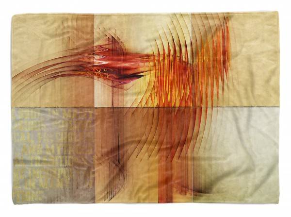 Paul Sinus Art Enigma Handtuch Strandhandtuch Saunatuch Kuscheldecke mit abstrakten Motiv