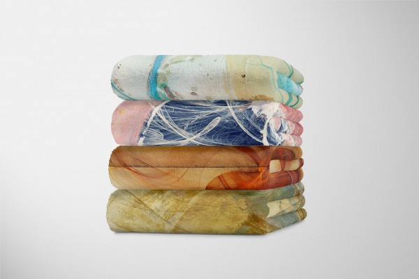 Paul Sinus Art Enigma Handtuch Strandhandtuch Saunatuch Kuscheldecke mit abstrakten Motiv Günstig kaufen