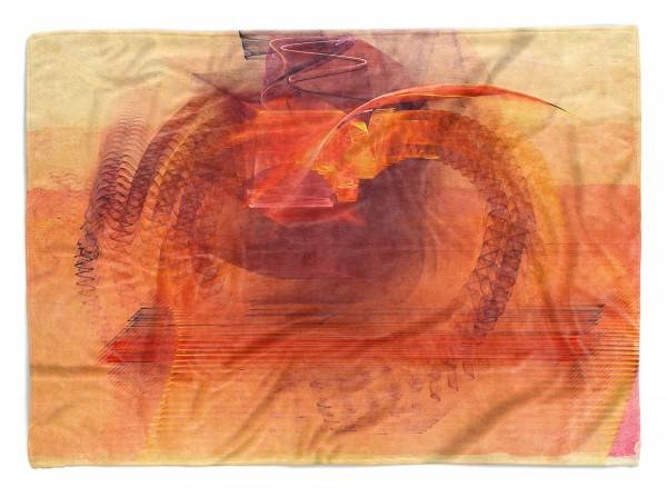 Paul Sinus Art Enigma Handtuch Strandhandtuch Saunatuch Kuscheldecke mit abstrakten Motiv