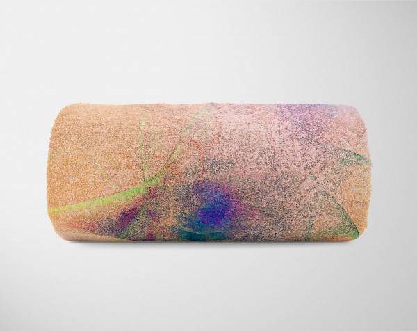 Paul Sinus Art Enigma Handtuch Strandhandtuch Saunatuch Kuscheldecke mit abstrakten Motiv Preisnachlass