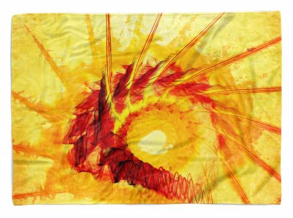 Paul Sinus Art Enigma Handtuch Strandhandtuch Saunatuch Kuscheldecke mit abstrakten Motiv