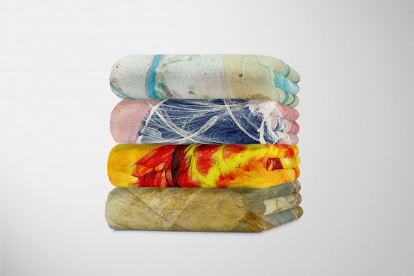 Paul Sinus Art Enigma Handtuch Strandhandtuch Saunatuch Kuscheldecke mit abstrakten Motiv Saisonschlussverkauf