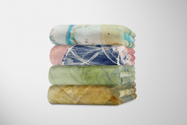 Paul Sinus Art Enigma Handtuch Strandhandtuch Saunatuch Kuscheldecke mit abstrakten Motiv Weihnachtsangebot