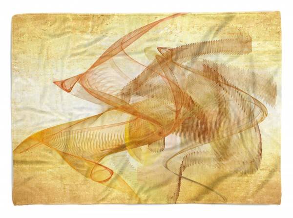 Paul Sinus Art Enigma Handtuch Strandhandtuch Saunatuch Kuscheldecke mit abstrakten Motiv