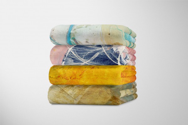 Paul Sinus Art Enigma Handtuch Strandhandtuch Saunatuch Kuscheldecke mit abstrakten Motiv Vatertagsangebot