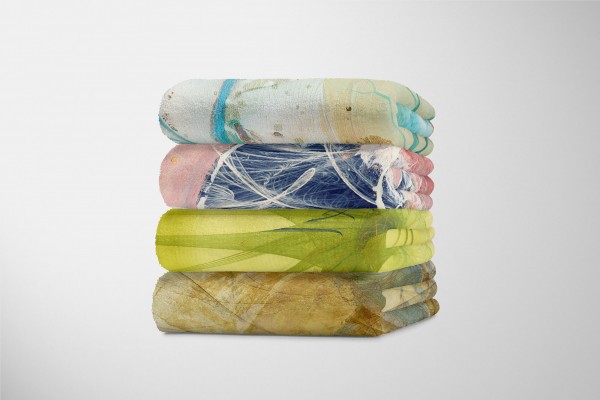 Paul Sinus Art Enigma Handtuch Strandhandtuch Saunatuch Kuscheldecke mit abstrakten Motiv Jubiläumsangebot