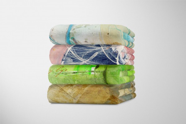 Paul Sinus Art Enigma Handtuch Strandhandtuch Saunatuch Kuscheldecke mit abstrakten Motiv Lagerräumung