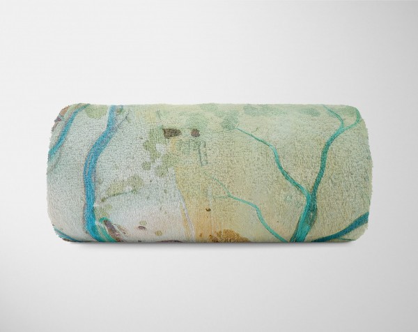 Paul Sinus Art Enigma Handtuch Strandhandtuch Saunatuch Kuscheldecke mit abstrakten Motiv Zeitlich begrenztes Angebot