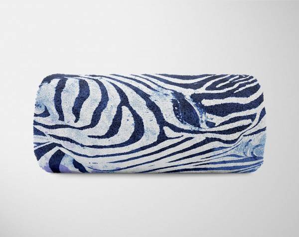 Paul Sinus Art Handtuch Strandhandtuch Saunatuch Kuscheldecke SplashArt Tier Serie Kunstvoll Zebra Motiv Blitzangebot