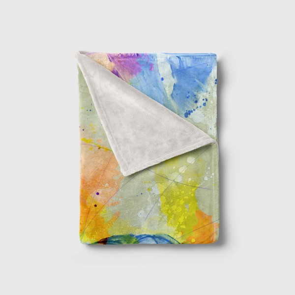 Paul Sinus Art Handtuch Strandhandtuch Saunatuch Kuscheldecke SplashArt Tier Serie Kunstvoll Tiger Motiv Neuheiten