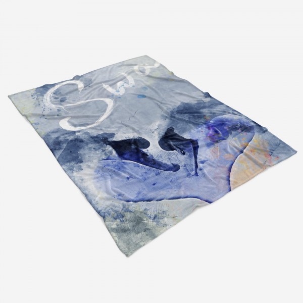 Paul Sinus Art Handtuch Strandhandtuch Saunatuch Kuscheldecke SplashArt Tier Serie Kunstvoll Swan II Mot Saisonale Angebote