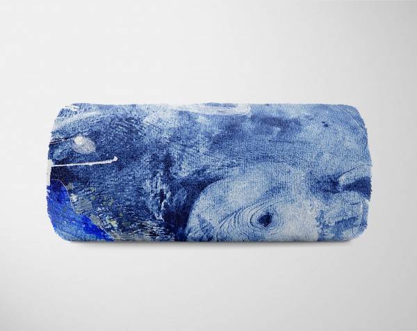 Paul Sinus Art Handtuch Strandhandtuch Saunatuch Kuscheldecke SplashArt Tier Serie Kunstvoll Rhinos Moti Tägliche Deals