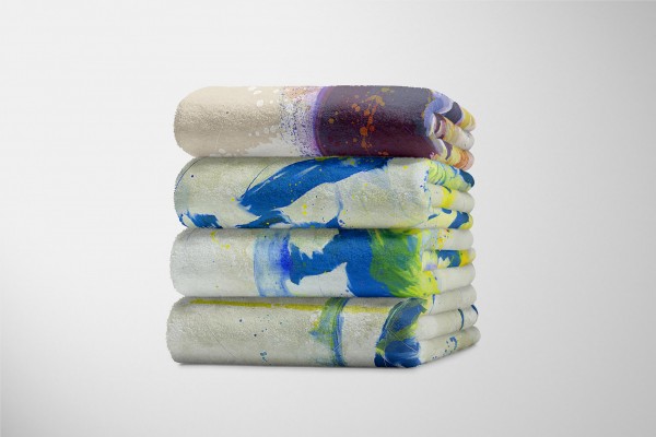 Paul Sinus Art Handtuch Strandhandtuch Saunatuch Kuscheldecke SplashArt Tier Serie Kunstvoll Rhino I Mot Riesige Ersparnisse