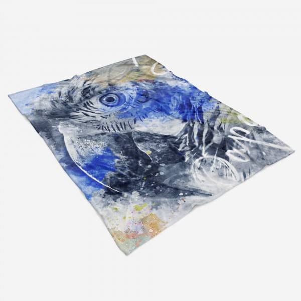 Paul Sinus Art Handtuch Strandhandtuch Saunatuch Kuscheldecke SplashArt Tier Serie Kunstvoll Papagei Mot Super Sparpreis