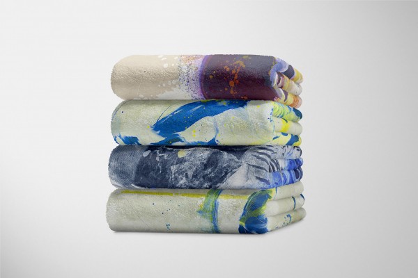 Paul Sinus Art Handtuch Strandhandtuch Saunatuch Kuscheldecke SplashArt Tier Serie Kunstvoll Papagei Mot Super Sparpreis