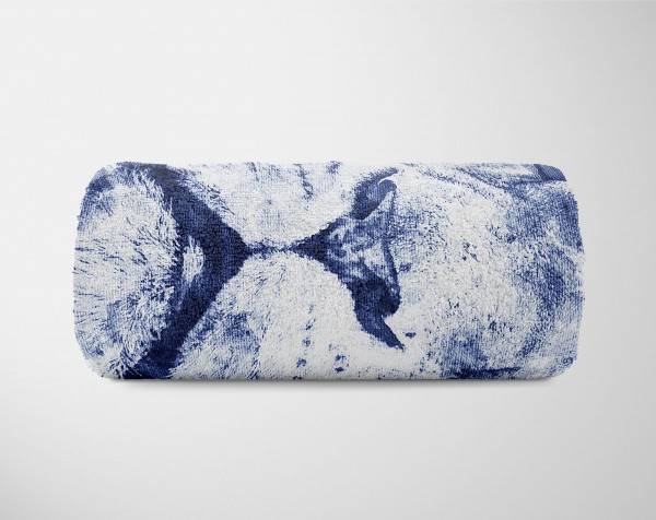 Paul Sinus Art Handtuch Strandhandtuch Saunatuch Kuscheldecke SplashArt Tier Serie Kunstvoll Lion II Mot Letzte 3 Tage