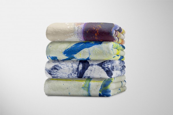 Paul Sinus Art Handtuch Strandhandtuch Saunatuch Kuscheldecke SplashArt Tier Serie Kunstvoll Lion II Mot Letzte 3 Tage