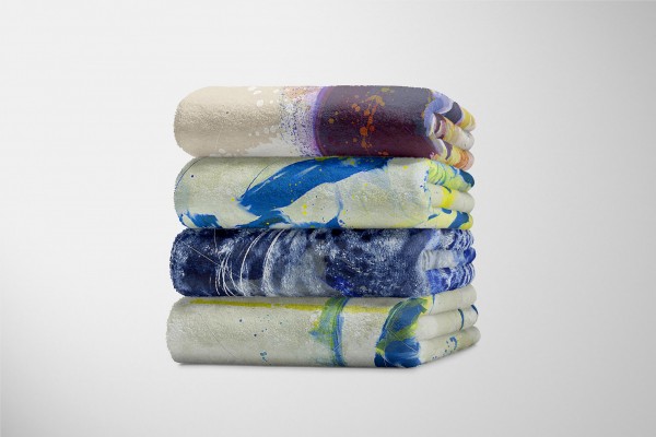 Paul Sinus Art Handtuch Strandhandtuch Saunatuch Kuscheldecke SplashArt Tier Serie Kunstvoll Leopard Mot JETZT KAUFEN