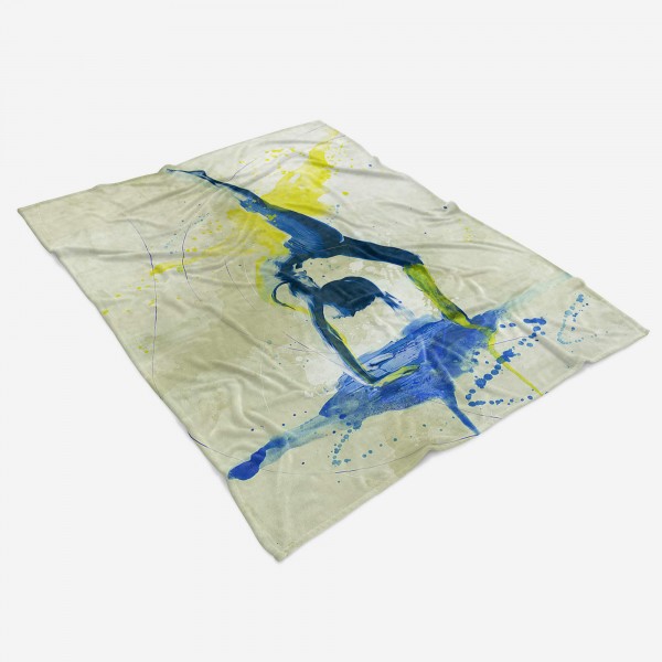 Paul Sinus Art SplashArt Sport Handtuch Strandhandtuch Saunatuch Kuscheldecke Kunstvoll Yoga I Sporthand Zeitbegrenzte Promotion