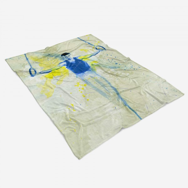 Paul Sinus Art SplashArt Sport Handtuch Strandhandtuch Saunatuch Kuscheldecke Kunstvoll Turnen Sporthand Bis zu 50% Rabatt