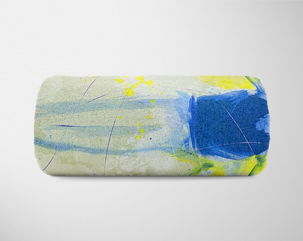 Paul Sinus Art SplashArt Sport Handtuch Strandhandtuch Saunatuch Kuscheldecke Kunstvoll Turnen Sporthand Bis zu 50% Rabatt