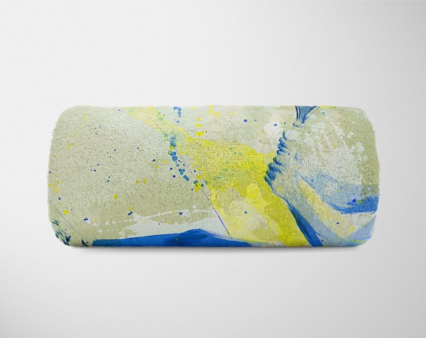 Paul Sinus Art SplashArt Sport Handtuch Strandhandtuch Saunatuch Kuscheldecke Kunstvoll Tennis Sporthand Bis zu 60% Rabatt