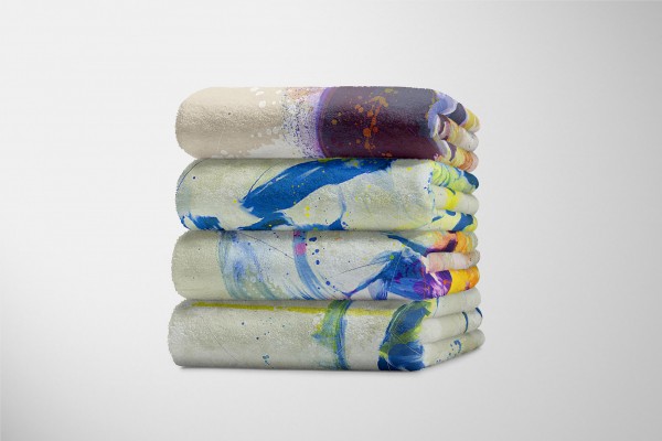 Paul Sinus Art SplashArt Sport Handtuch Strandhandtuch Saunatuch Kuscheldecke Kunstvoll Surfer Sporthand Nur für heute