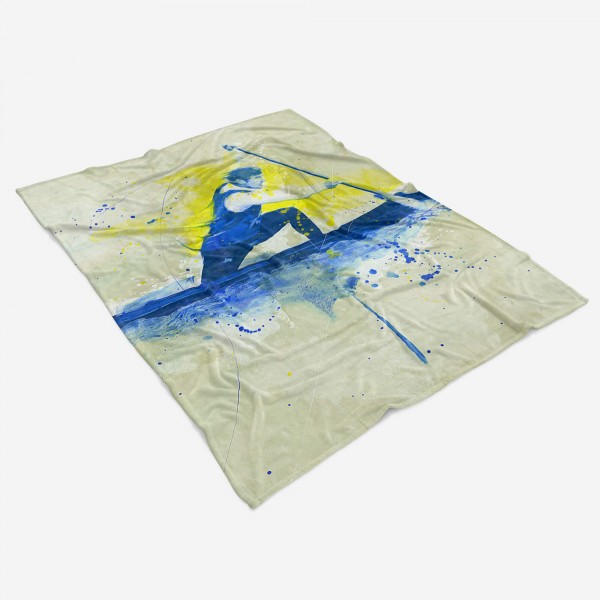 Paul Sinus Art SplashArt Sport Handtuch Strandhandtuch Saunatuch Kuscheldecke Kunstvoll Rudern Sporthand Nur noch ein Tag übrig