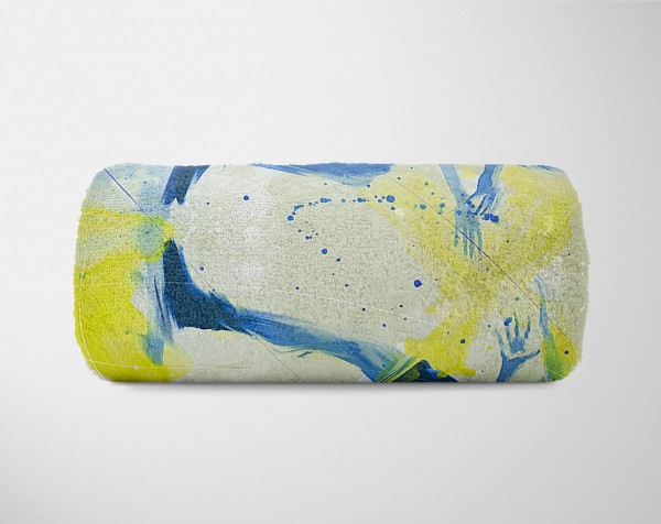 Paul Sinus Art SplashArt Sport Handtuch Strandhandtuch Saunatuch Kuscheldecke Kunstvoll Ringen Sporthand Riesige Rabatte