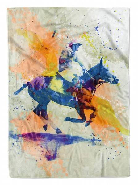 Paul Sinus Art SplashArt Sport Handtuch Strandhandtuch Saunatuch Kuscheldecke Kunstvoll Polo Sporthandtu