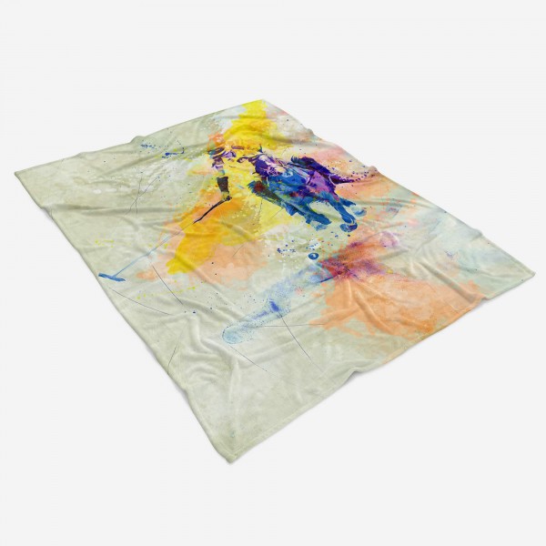 Paul Sinus Art SplashArt Sport Handtuch Strandhandtuch Saunatuch Kuscheldecke Kunstvoll Polo II Sporthan Clearance-Verkauf