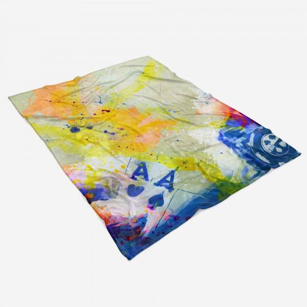 Paul Sinus Art SplashArt Sport Handtuch Strandhandtuch Saunatuch Kuscheldecke Kunstvoll Poker I Sporthan Begrenzt auf 3 Tage