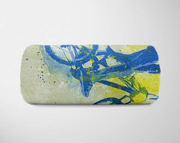 Paul Sinus Art SplashArt Sport Handtuch Strandhandtuch Saunatuch Kuscheldecke Kunstvoll MTB Sporthandtuc Speichern exportieren