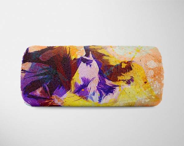 Paul Sinus Art SplashArt Sport Handtuch Strandhandtuch Saunatuch Kuscheldecke Kunstvoll Kung Fu Sporthan Im Verkauf