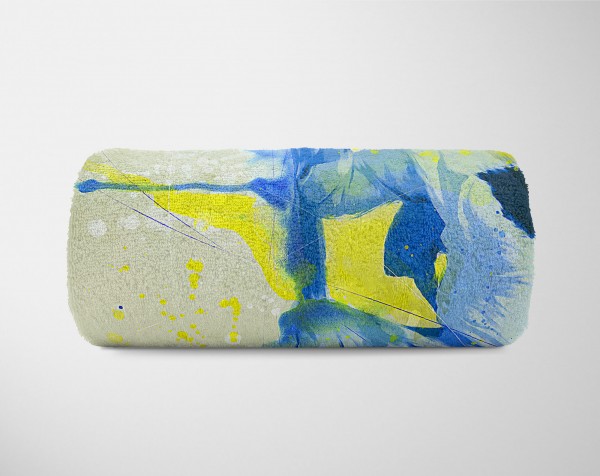 Paul Sinus Art SplashArt Sport Handtuch Strandhandtuch Saunatuch Kuscheldecke Kunstvoll Judo Sporthandtu Outlet