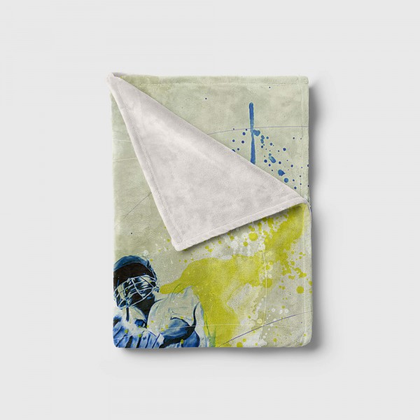 Paul Sinus Art SplashArt Sport Handtuch Strandhandtuch Saunatuch Kuscheldecke Kunstvoll Cricket Sporthan im Angebot