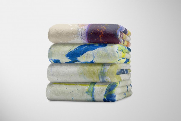 Paul Sinus Art SplashArt Sport Handtuch Strandhandtuch Saunatuch Kuscheldecke Kunstvoll Boxen Sporthandt Schlussverkauf