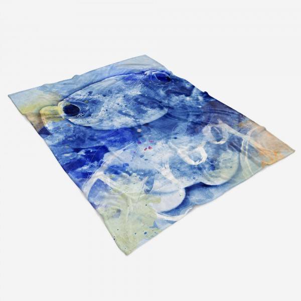 Paul Sinus Art Handtuch Strandhandtuch Saunatuch Kuscheldecke SplashArt Tier Serie Kunstvoll Frog Motiv Blitzverkäufe