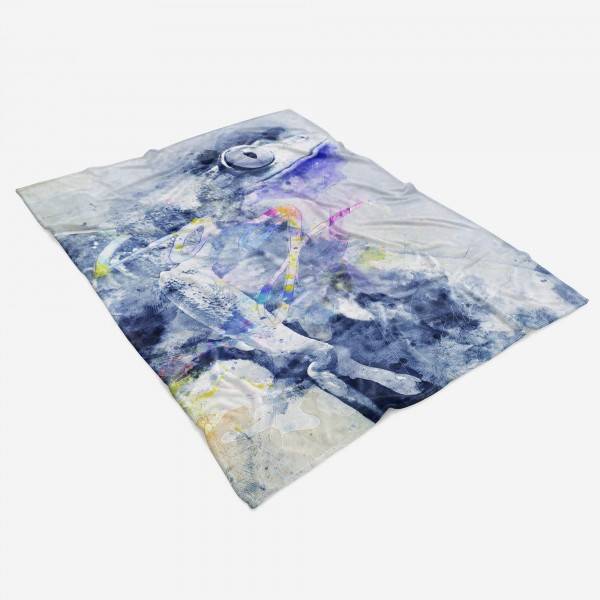Paul Sinus Art Handtuch Strandhandtuch Saunatuch Kuscheldecke SplashArt Tier Serie Kunstvoll Frog II Mot Kostenloser Versand